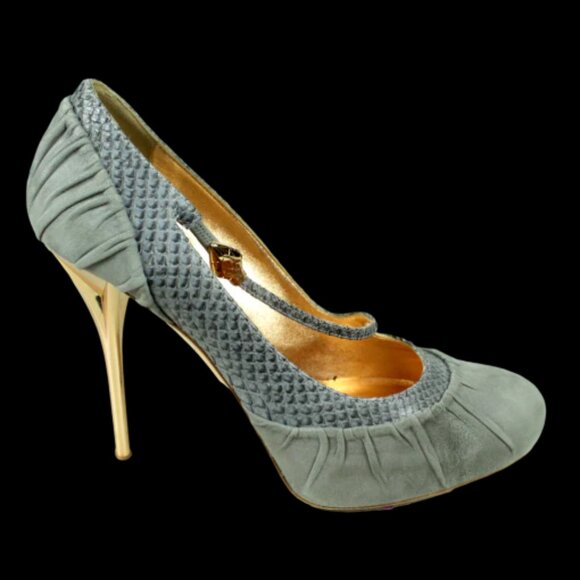 CHRISTIAN DIOR Cobra Suede Pumps - Picture 1 of 6